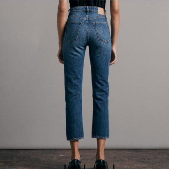 Rag & Bone Size 33 Nina High Rise Ankle Cigarette Jean NWT - Picture 2 of 14